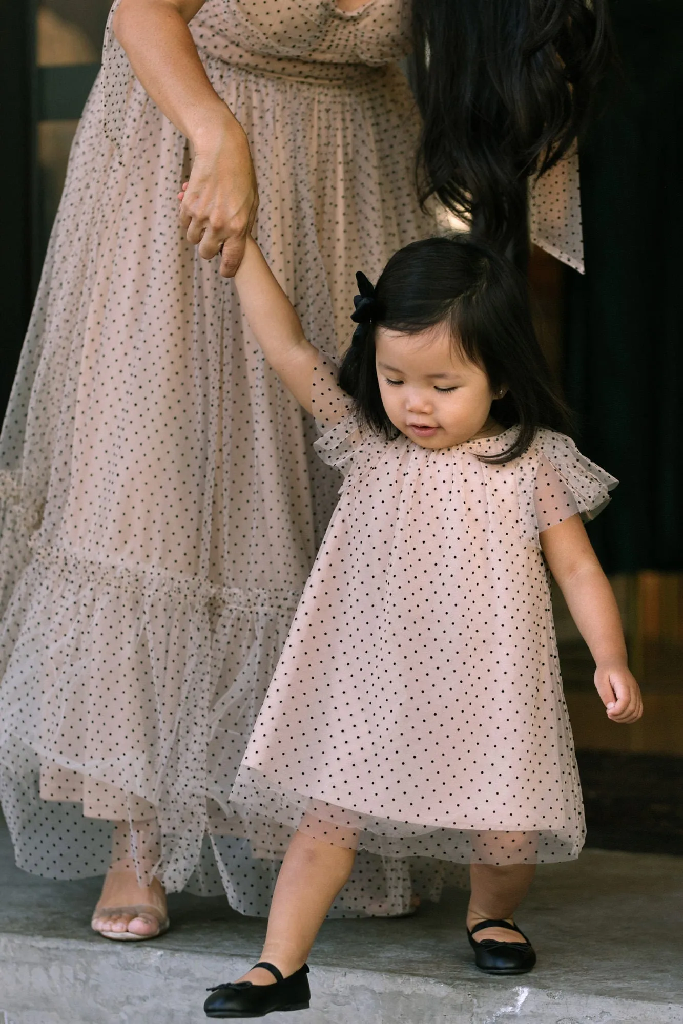 Mini Nadia Dotted Tulle Dress