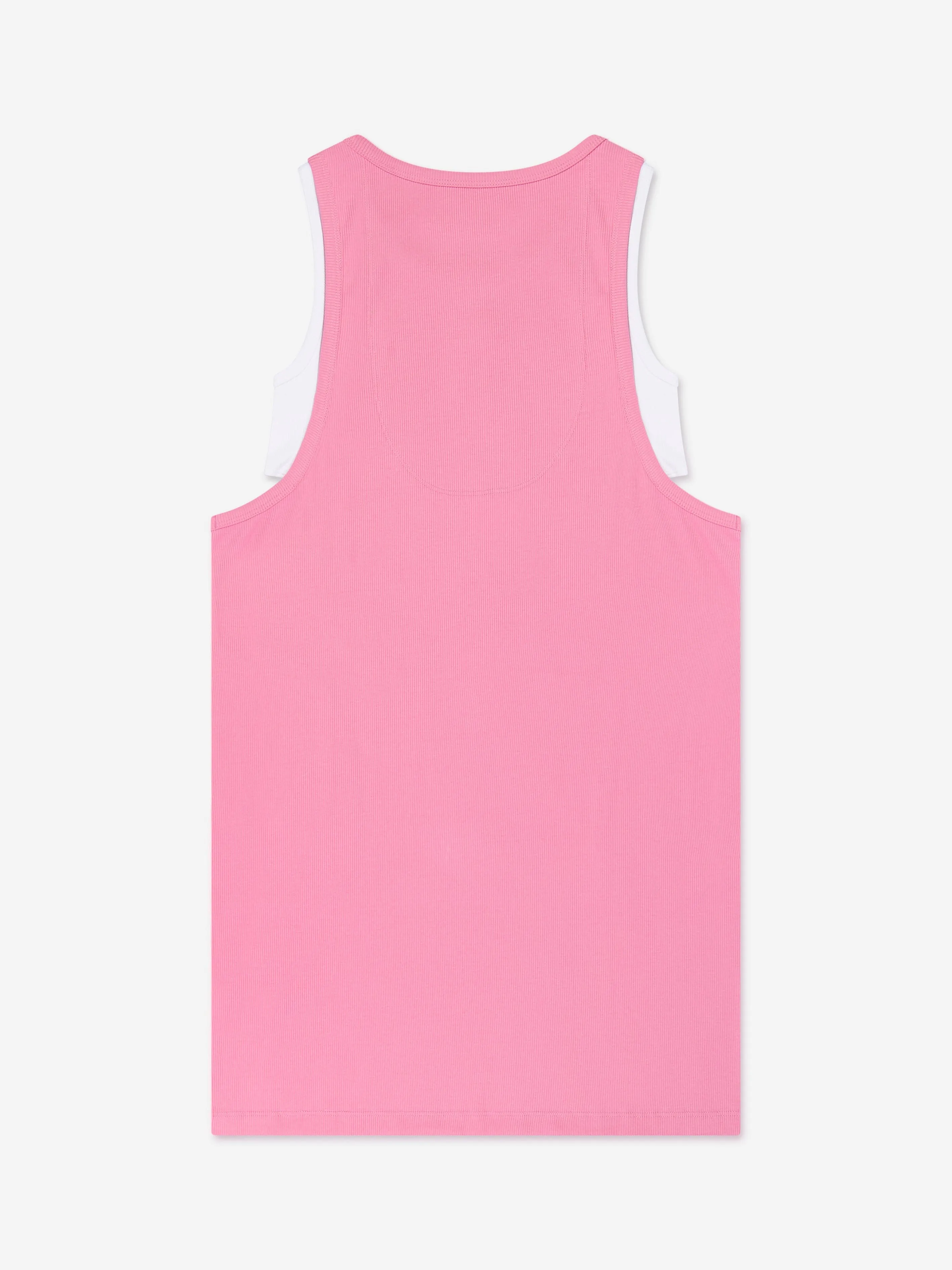 MM6 Maison Margiela Girls Sleeveless Jersey Dress in Pink