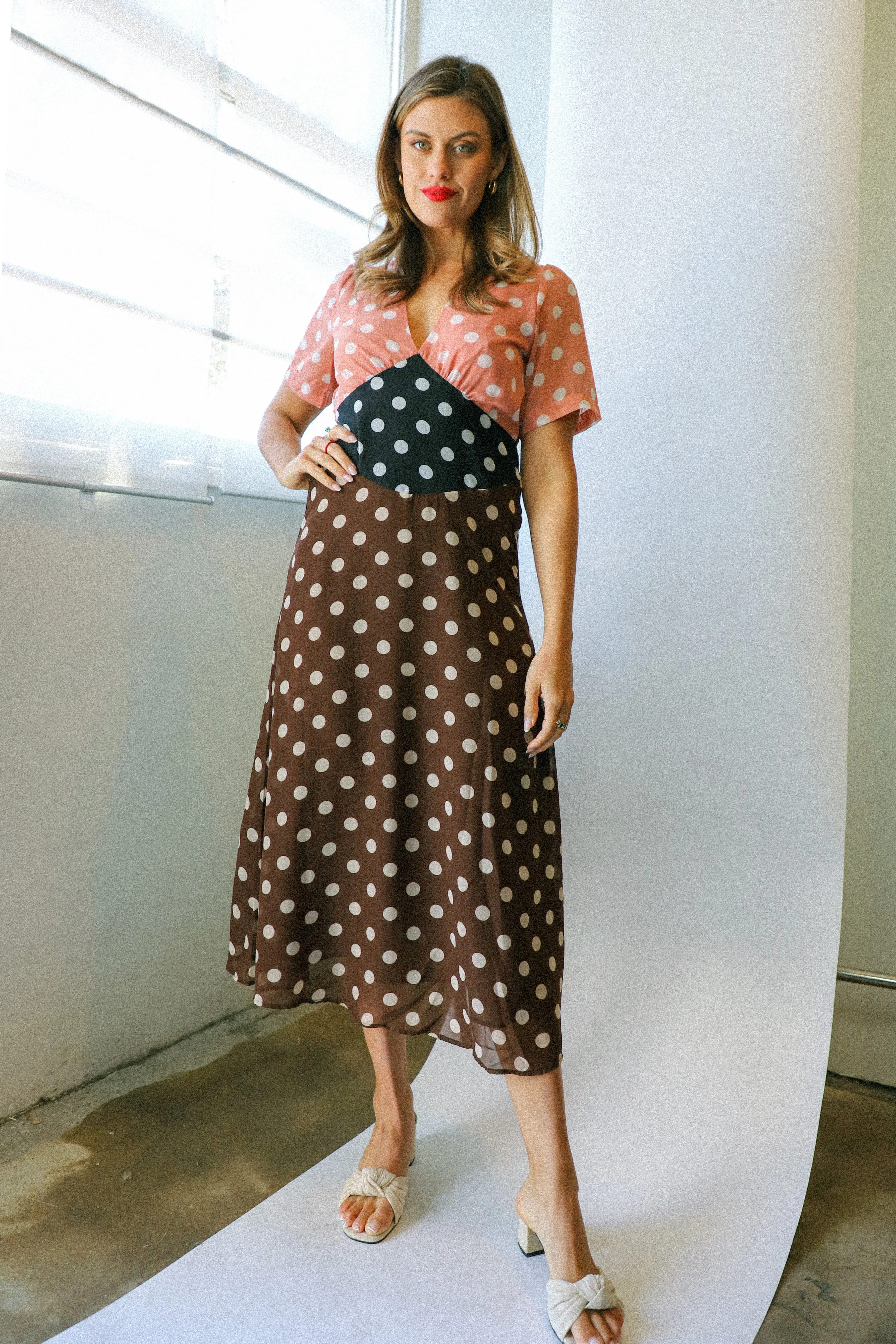 Multi Dots Amelia Dress