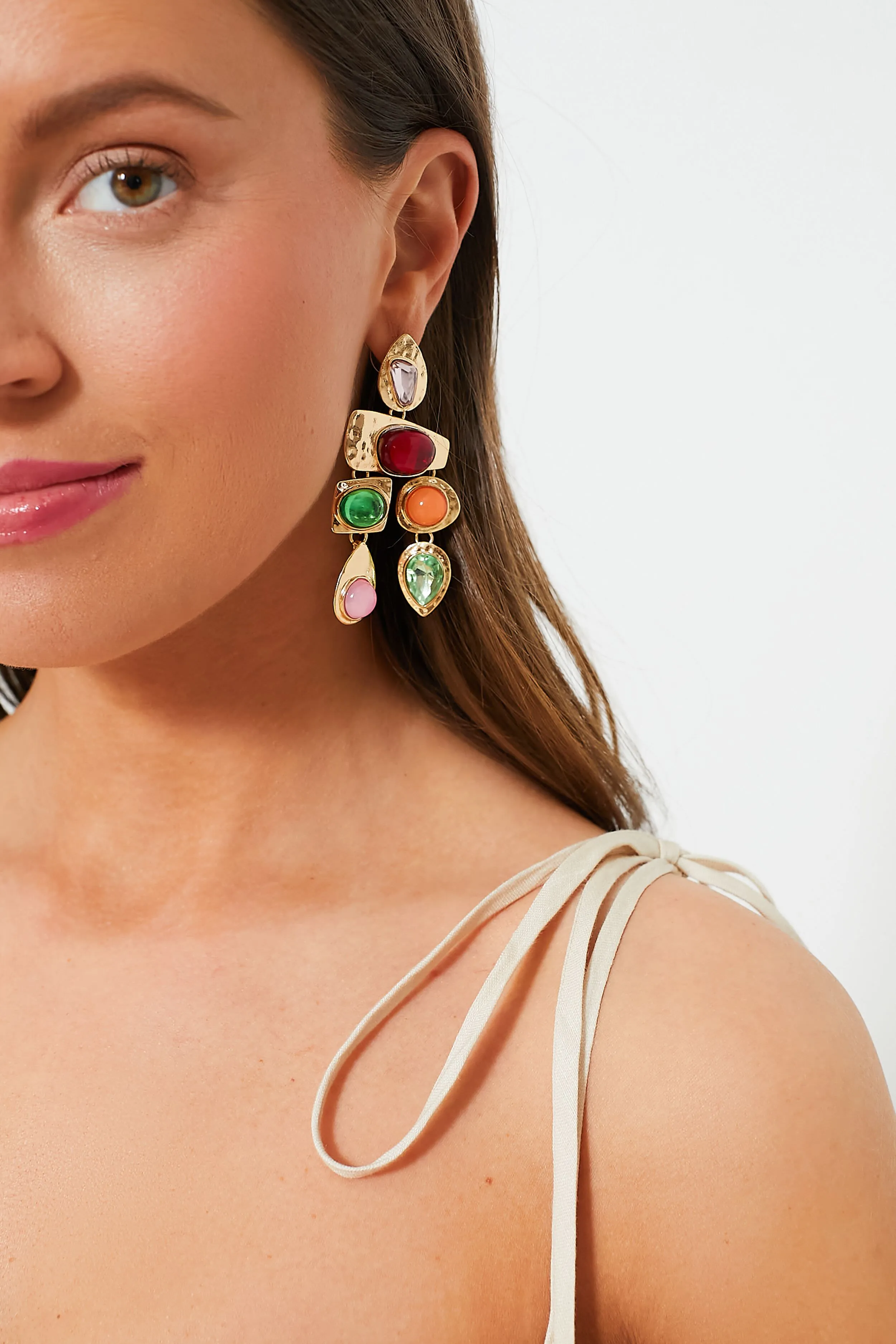 Multi Stone Earrings