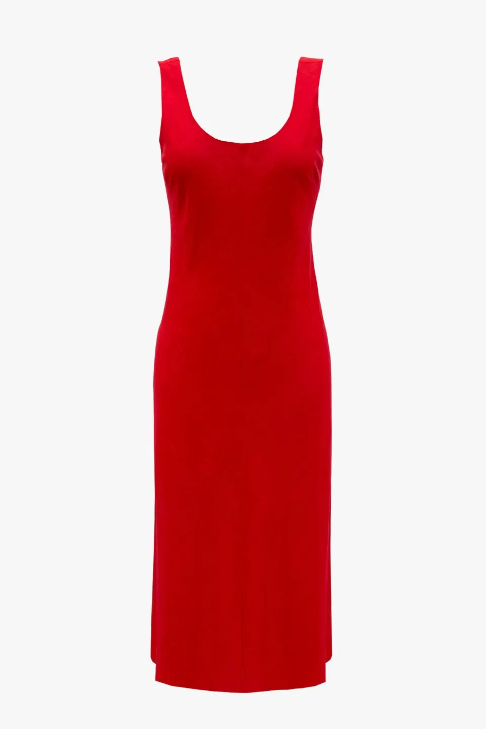 Nerve Flame Sleeveless Scoop Neck Bias Maxi Dress