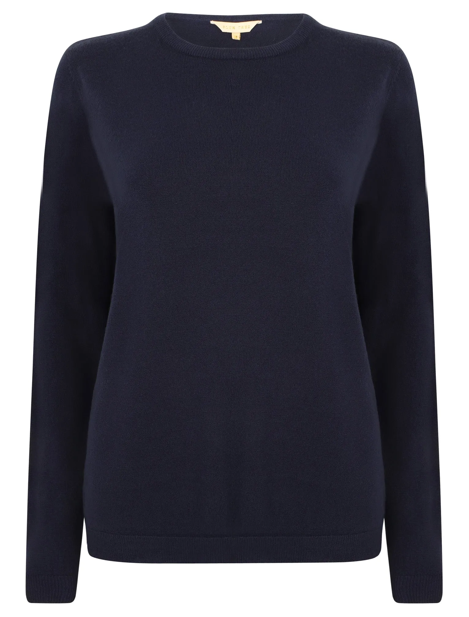 Obama2 Crew Neck Knit Jumper In Dark Navy - Plum Tree