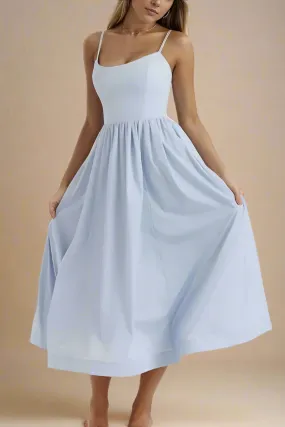 Paloma Bodycon Midi Dress - Baby Blue