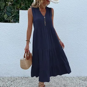 Plain tank dress - relaxed and casual style