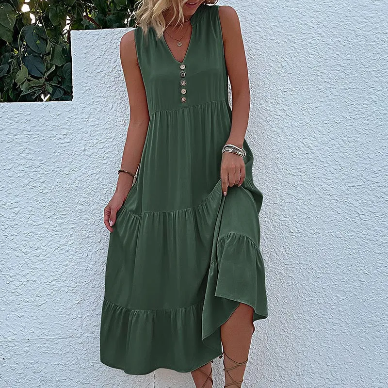 Plain tank dress - relaxed and casual style