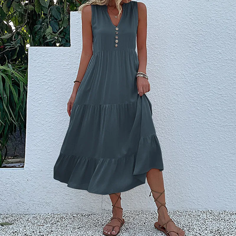 Plain tank dress - relaxed and casual style