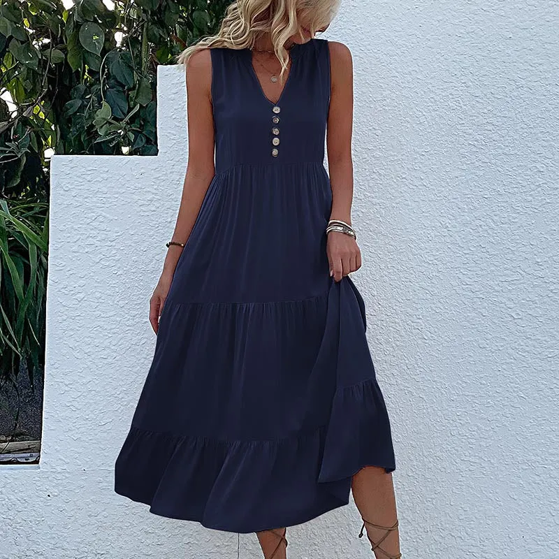 Plain tank dress - relaxed and casual style