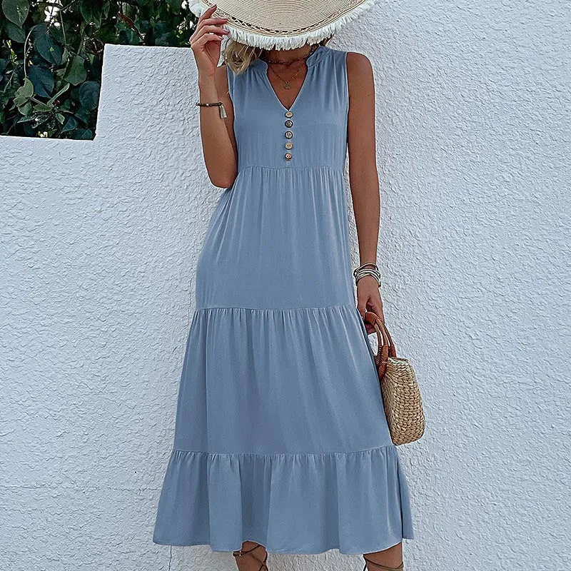 Plain tank dress - relaxed and casual style