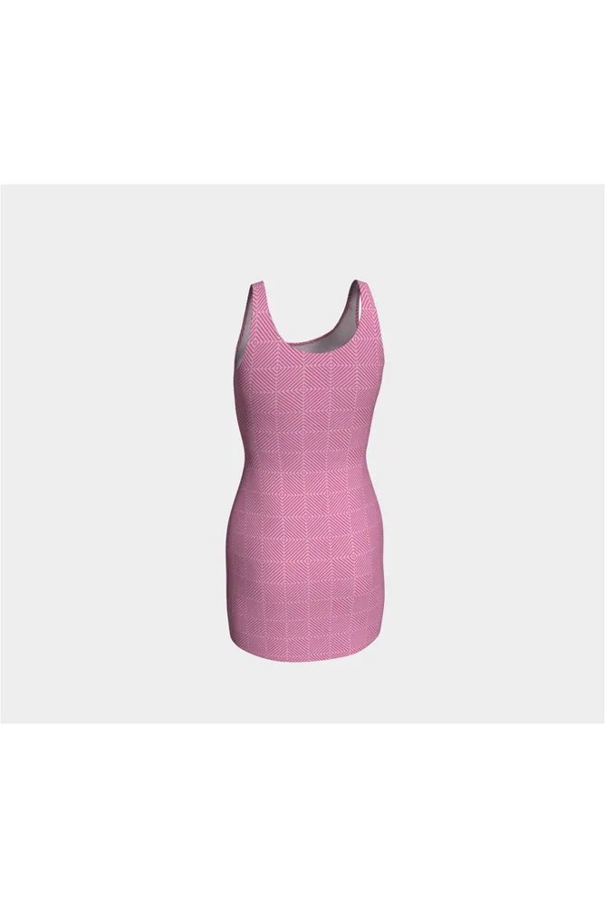 Pressed Rose Matrix Bodycon Dress