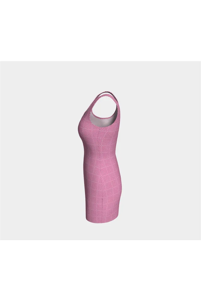 Pressed Rose Matrix Bodycon Dress