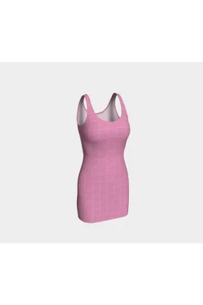 Pressed Rose Matrix Bodycon Dress