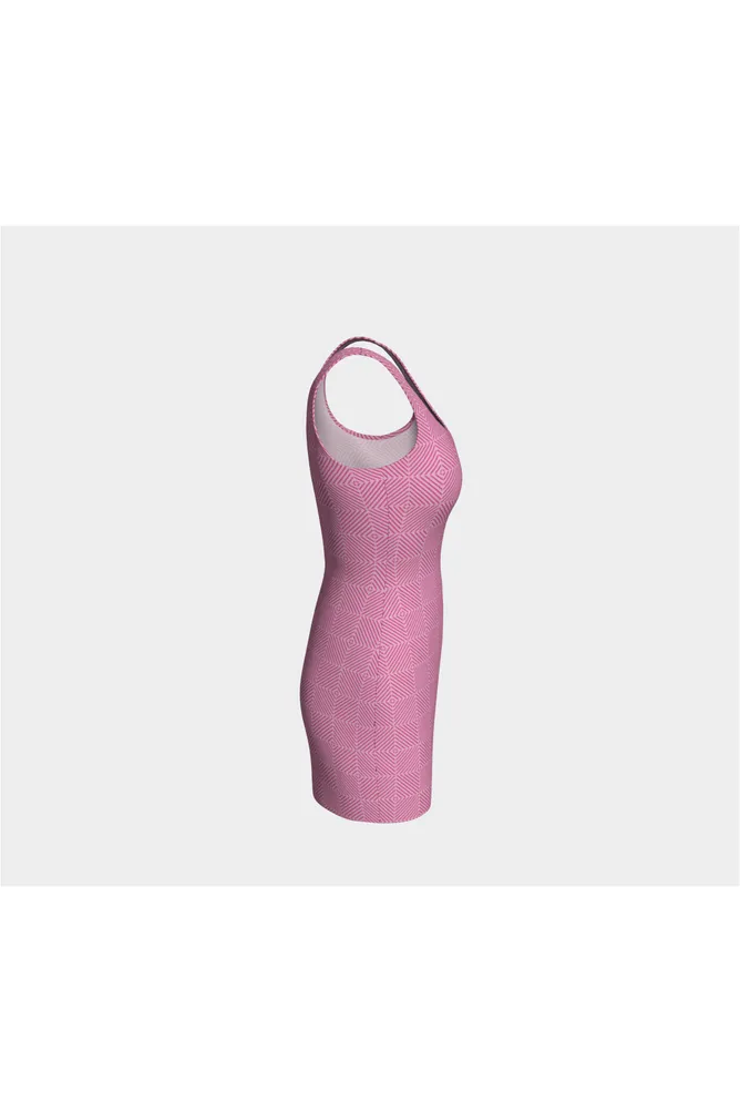 Pressed Rose Matrix Bodycon Dress