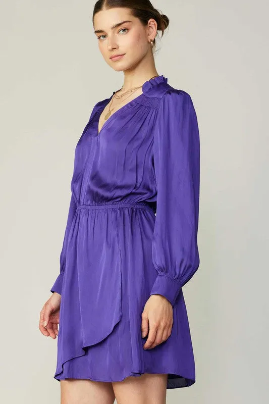 Purple Caroline Wrap Dress