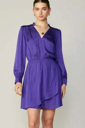 Purple Caroline Wrap Dress