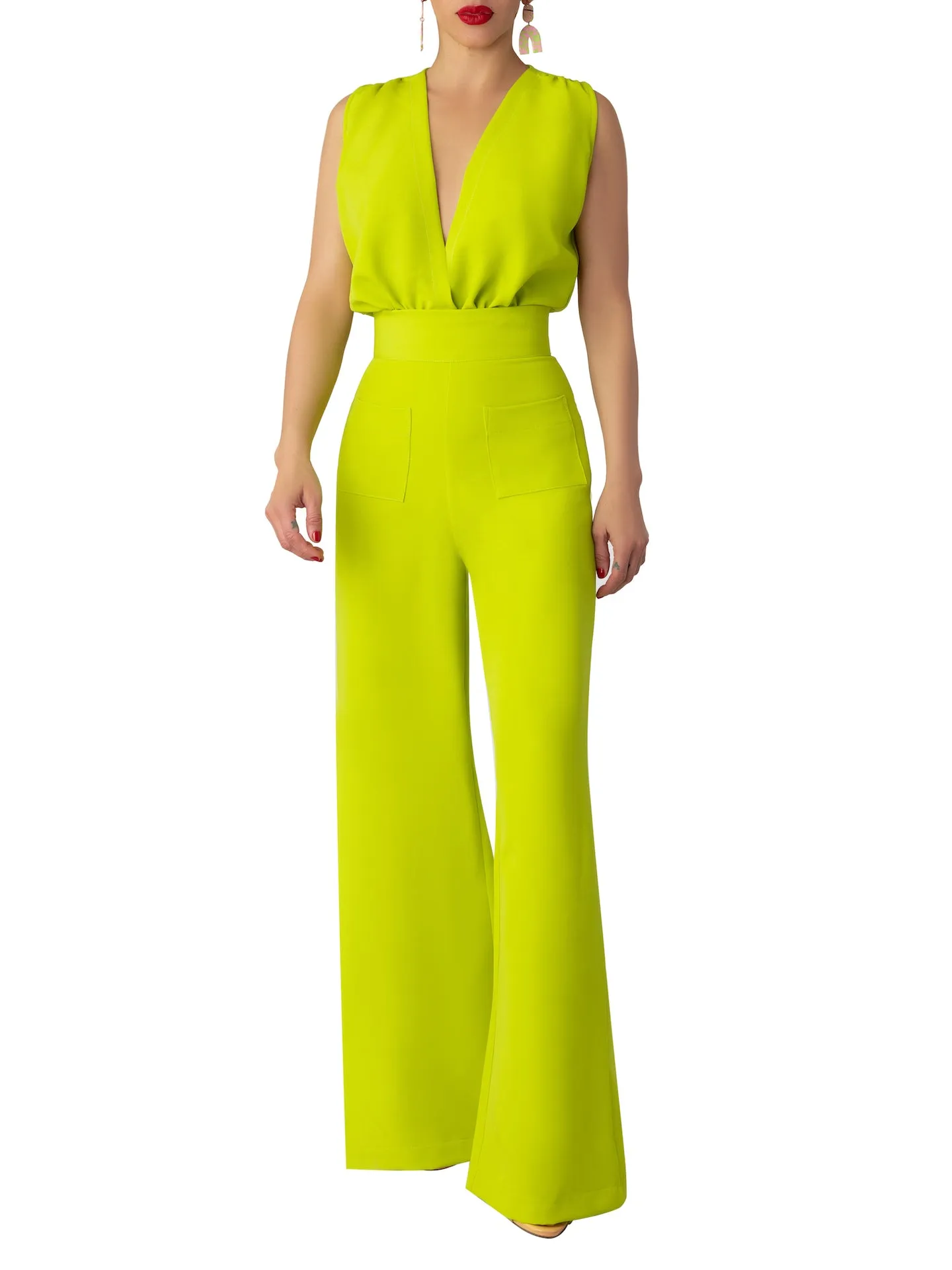 "Limon" Lime High Waist Pants