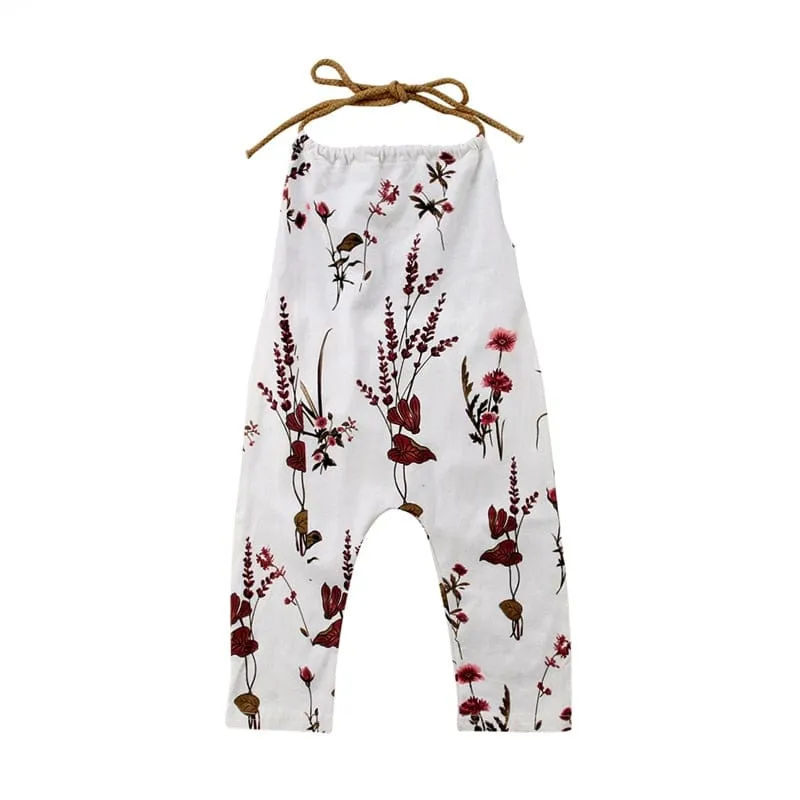 "Mandy" Floral Halter Jumpsuit