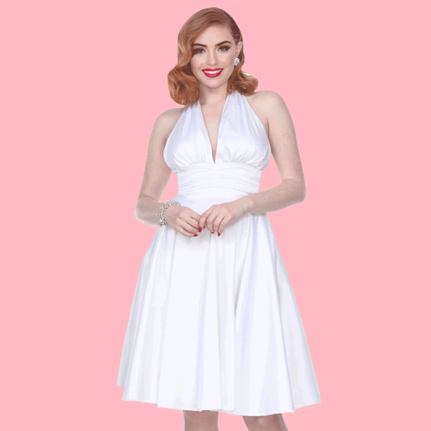 "Some Like it Hot" Dress in White -Last One! ~Was $109