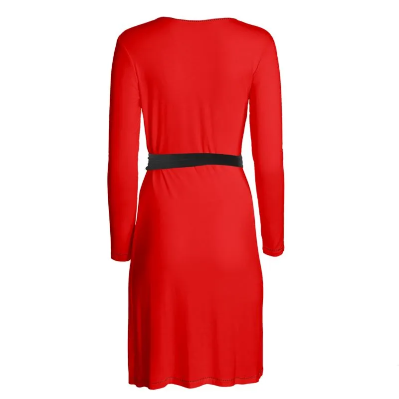 Red Wrap Dress