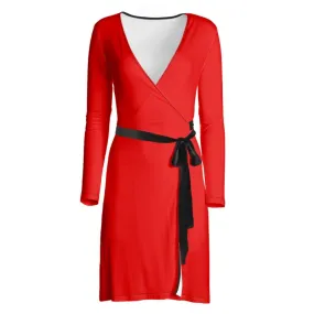 Red Wrap Dress