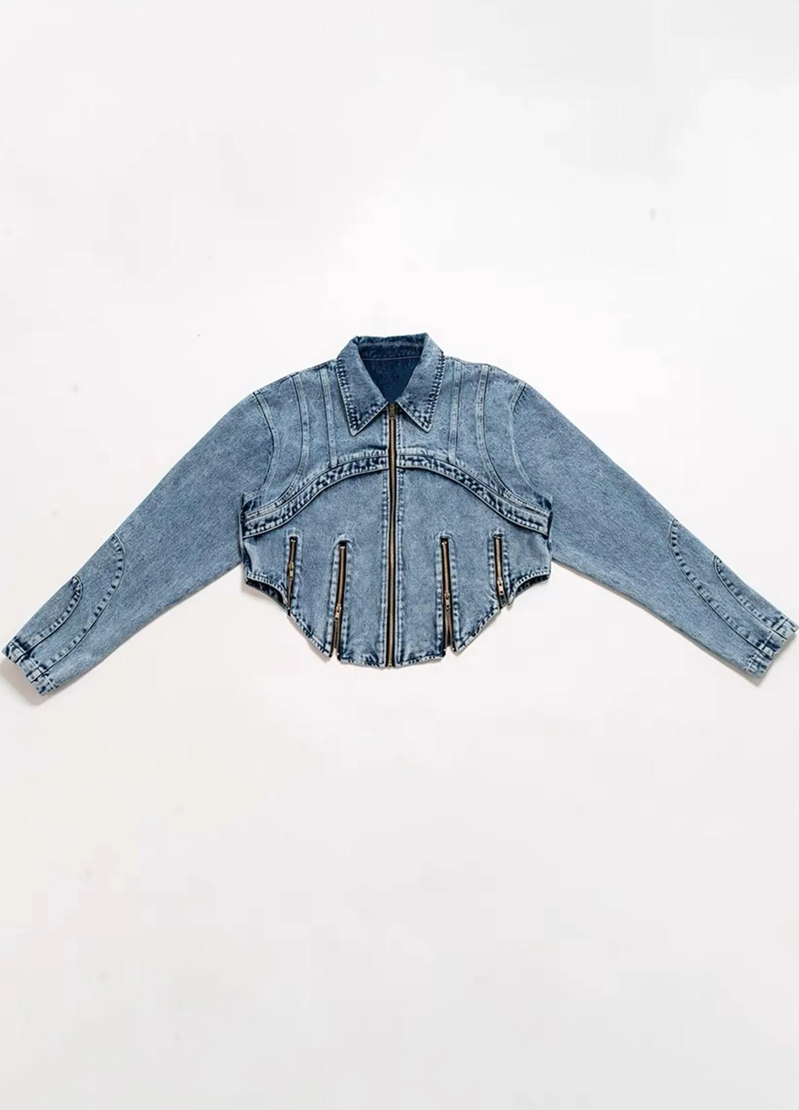 Retro Cropped Denim Jacket