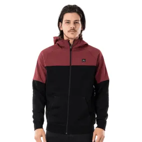 Rip Curl Anti-Series Viral Zip Fleece Jacket Maroon