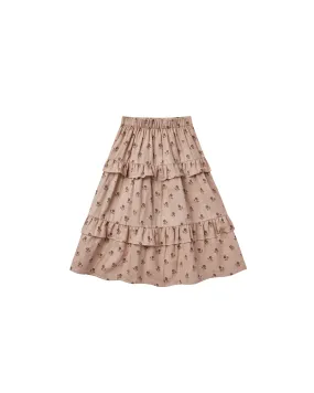 Rylee   Cru Ruffle Midi Skirt | English Rose