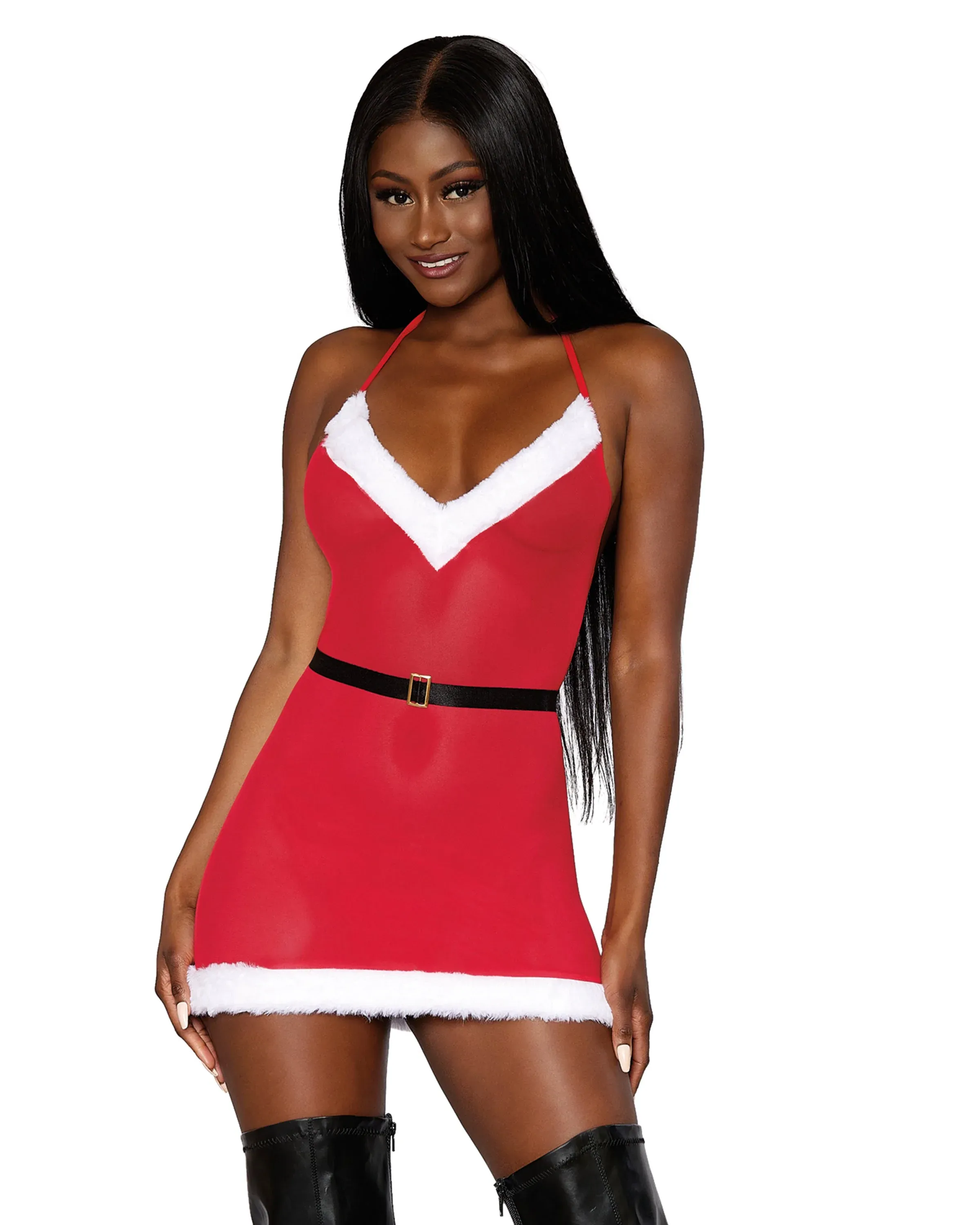 Santa Stretch Mesh Chemise