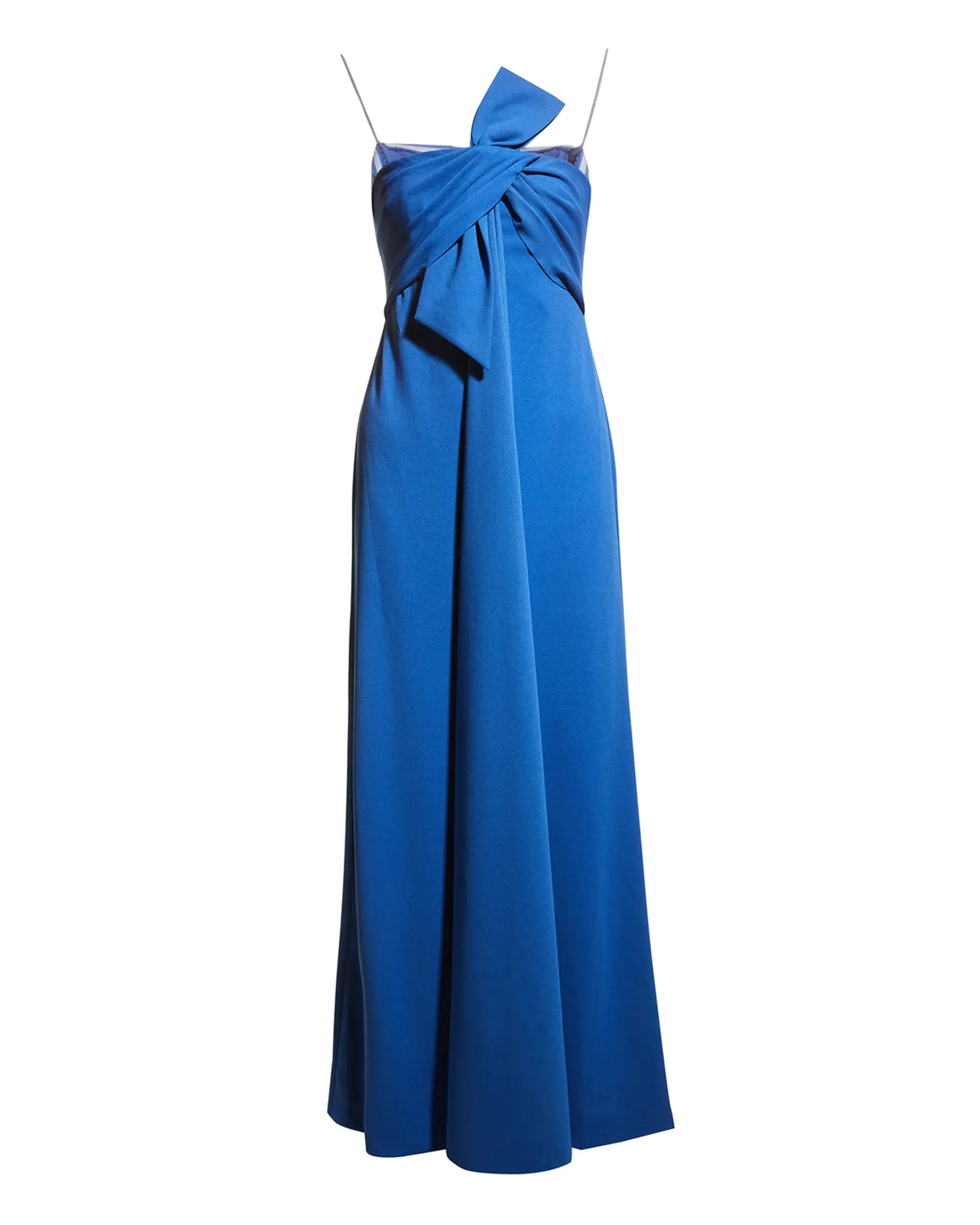 Sassy Strapless Gown - Cobalt