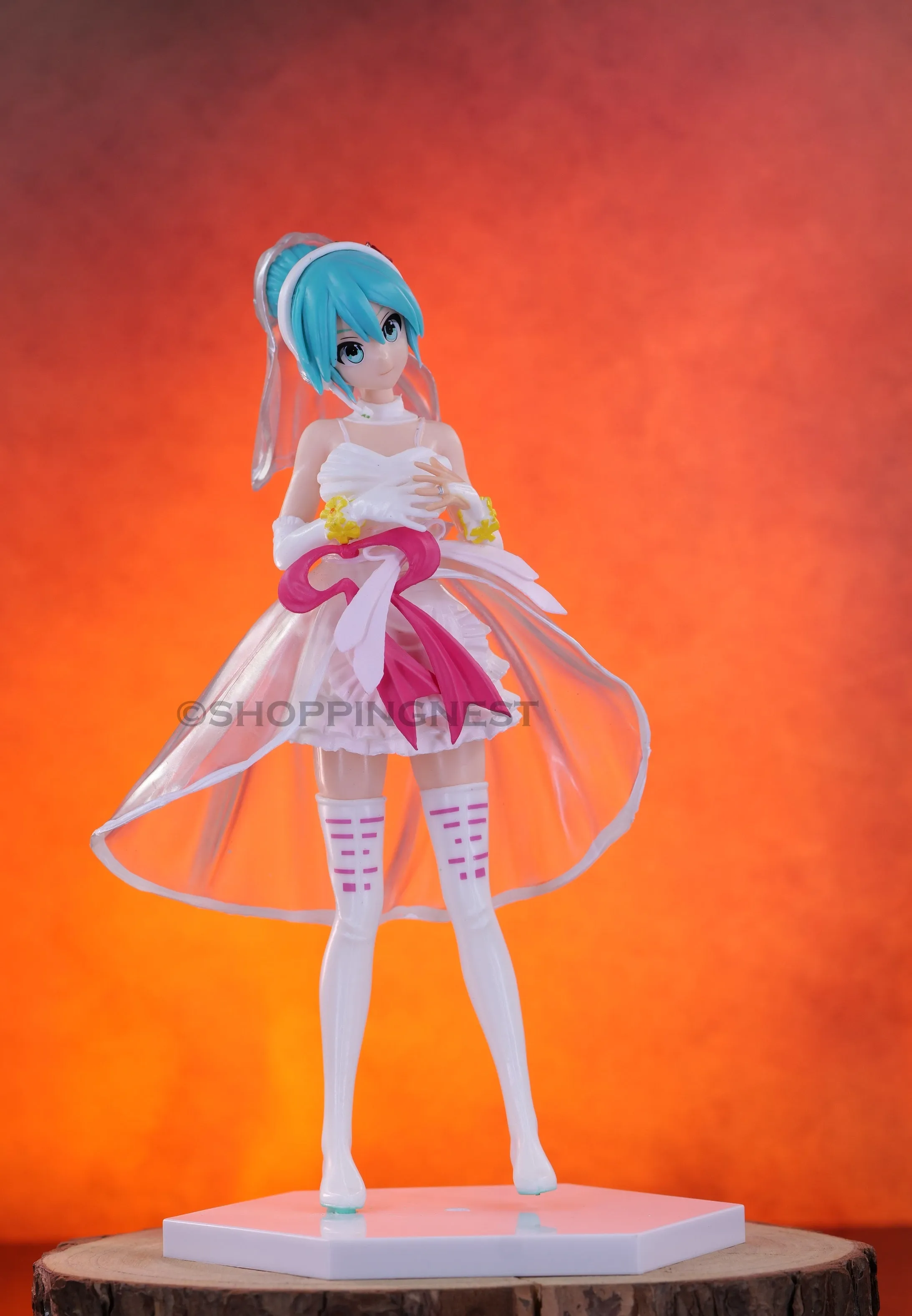 Sega Project Diva Arcade Future Tone Hatsune Miku Exquisite White Wedding Dress Action Figure | 1 8 CMS |