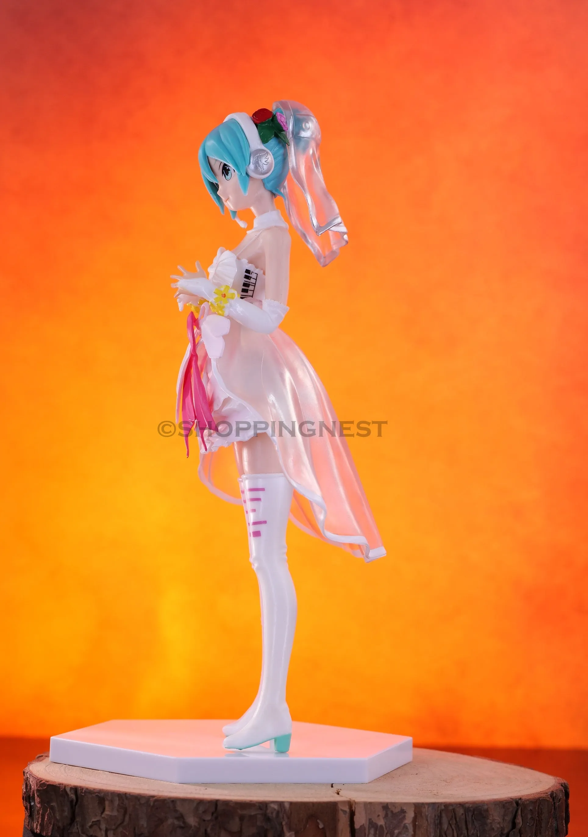 Sega Project Diva Arcade Future Tone Hatsune Miku Exquisite White Wedding Dress Action Figure | 1 8 CMS |