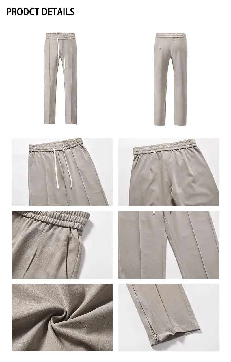 Side-zip Drawstring Pants