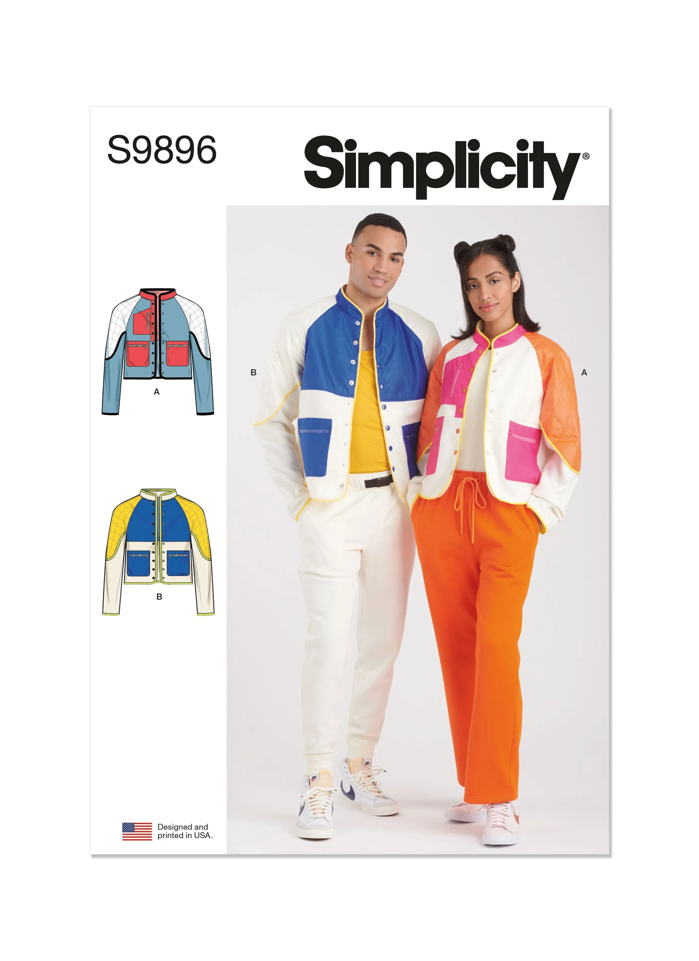 Simplicity Sewing Pattern 9896 Unisex Jacket In Two Lengths