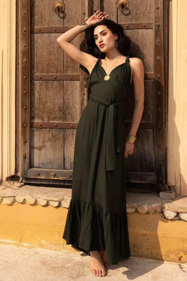 Sissy Maxi Dress - Khaki