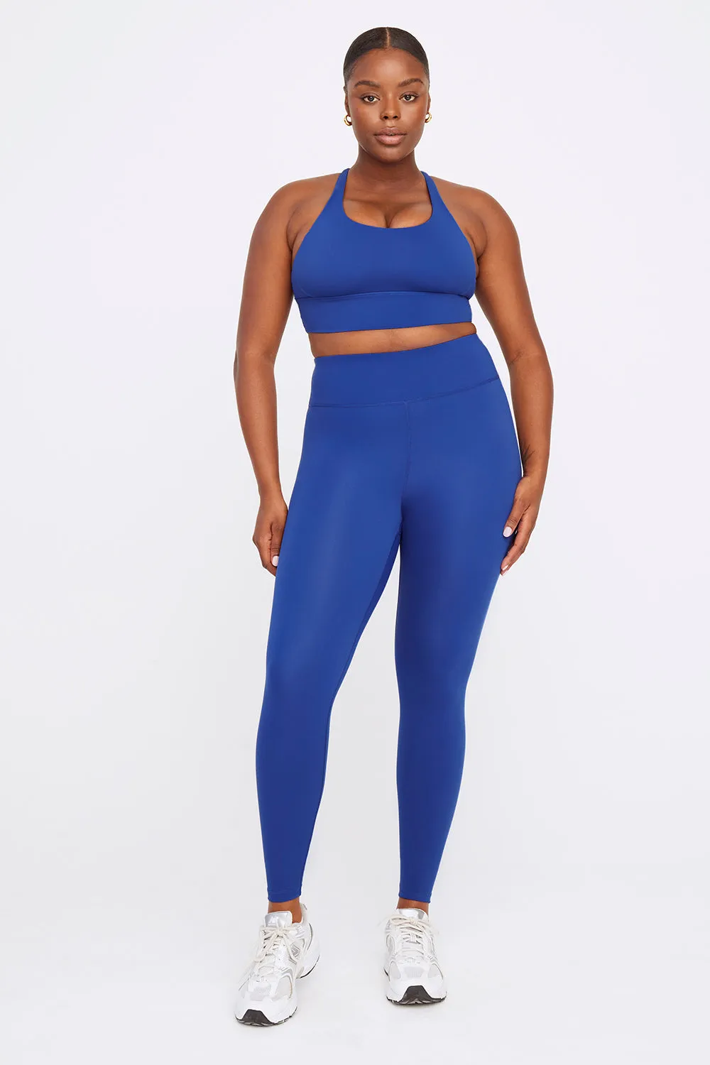 SKINLUXE LONGLINE TANK SPORTS BRA - COBALT BLUE