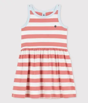 Sleeveless Stripy Cotton Dress