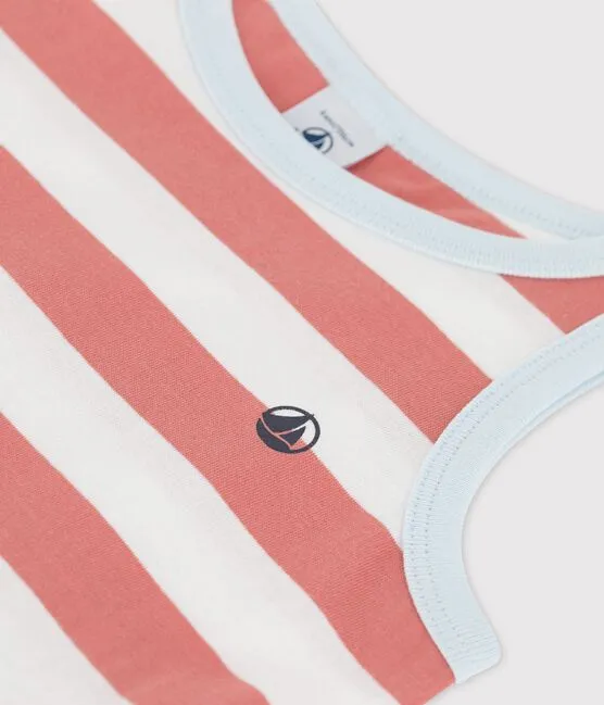 Sleeveless Stripy Cotton Dress