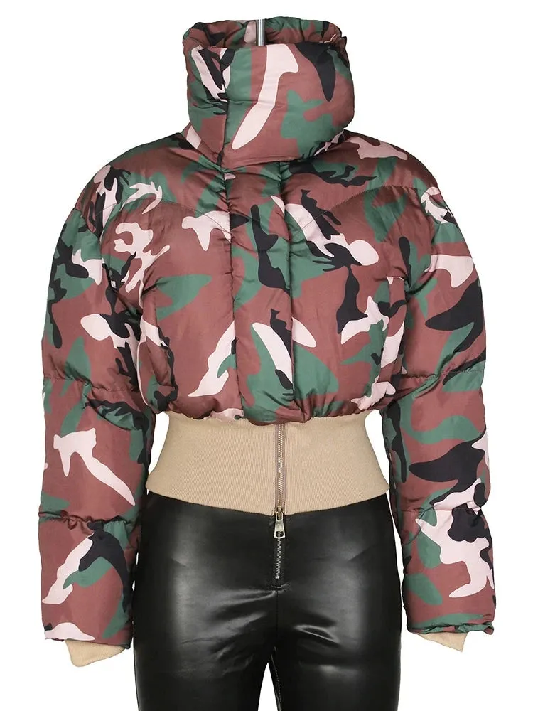 Sneak Attack Camo Puffer Jacket