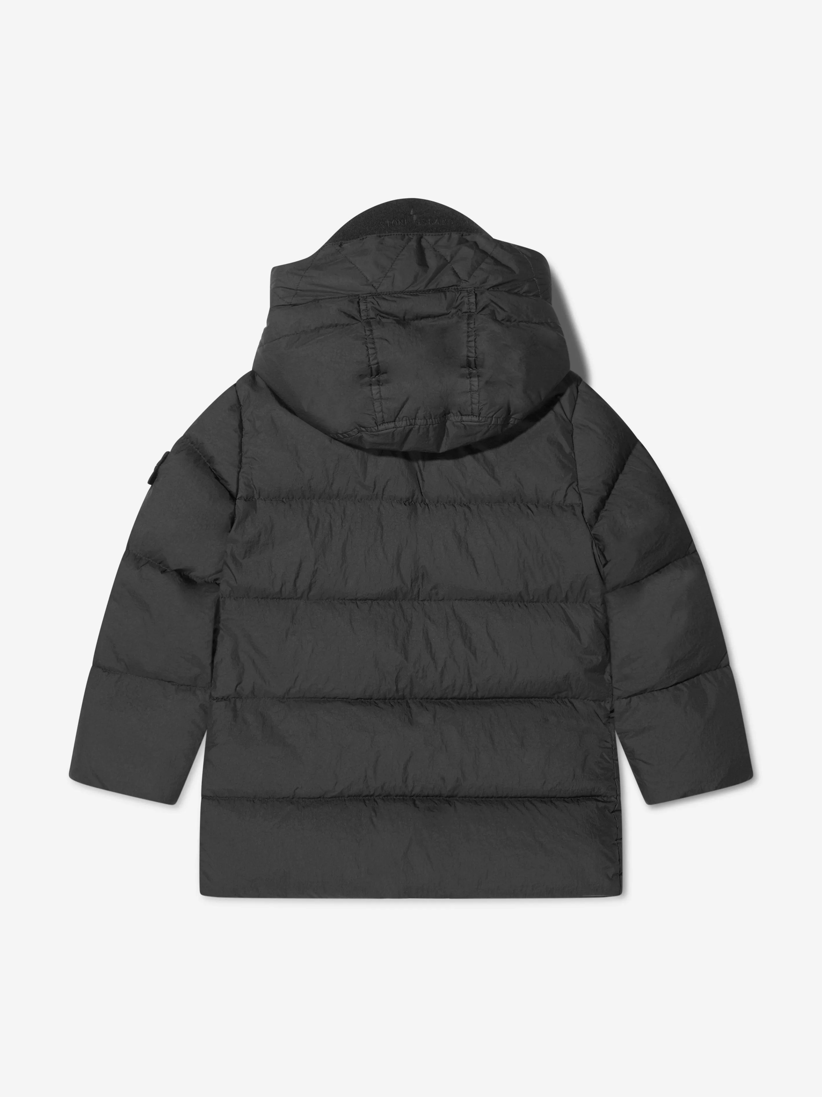 Stone Island Junior Boys Down Padded Crinkle Puffer Jacket