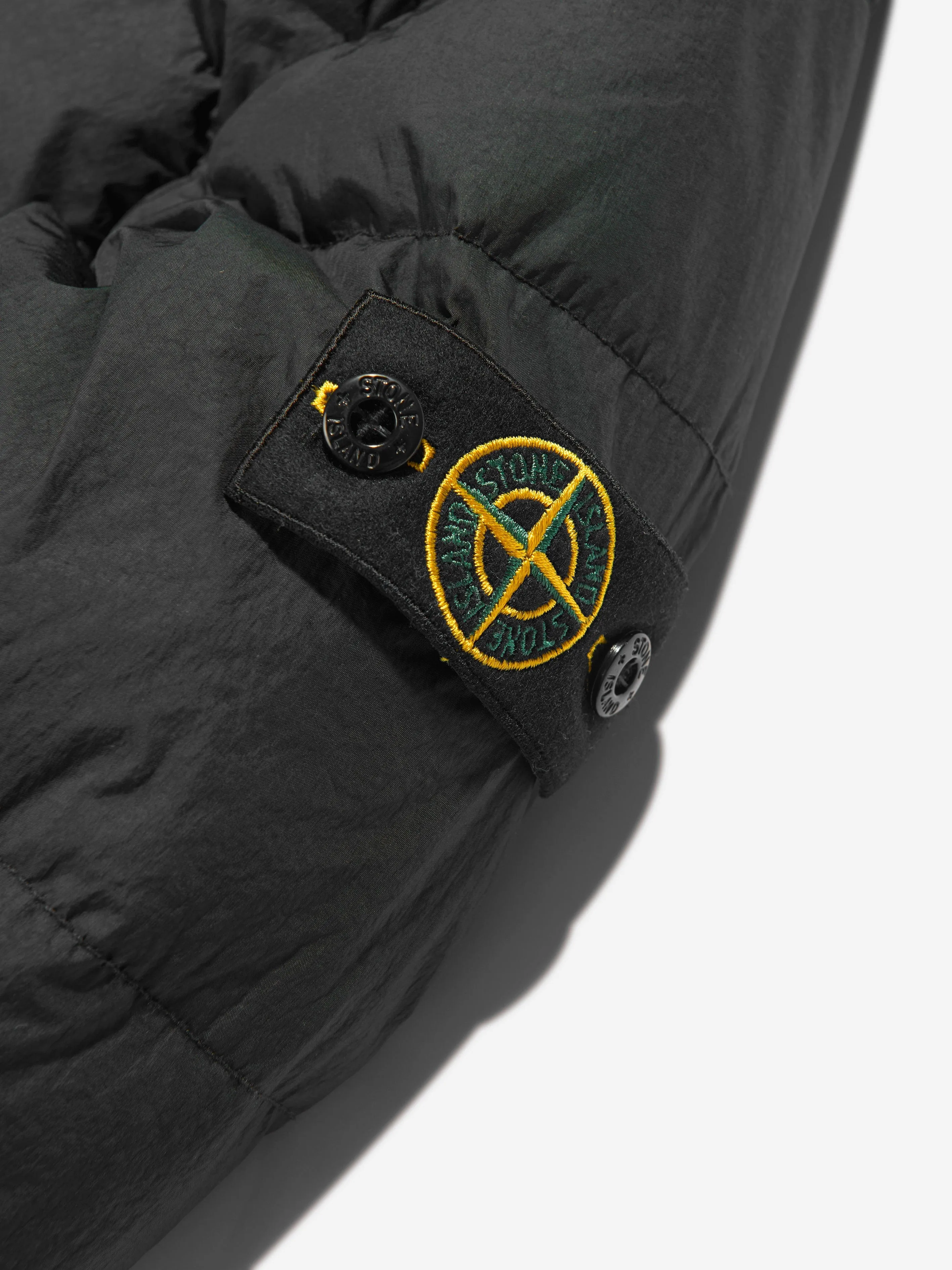 Stone Island Junior Boys Down Padded Crinkle Puffer Jacket