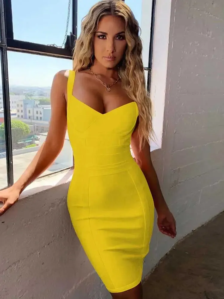 Sultry Bodycon Bandage Dress for Evening Club Outfits