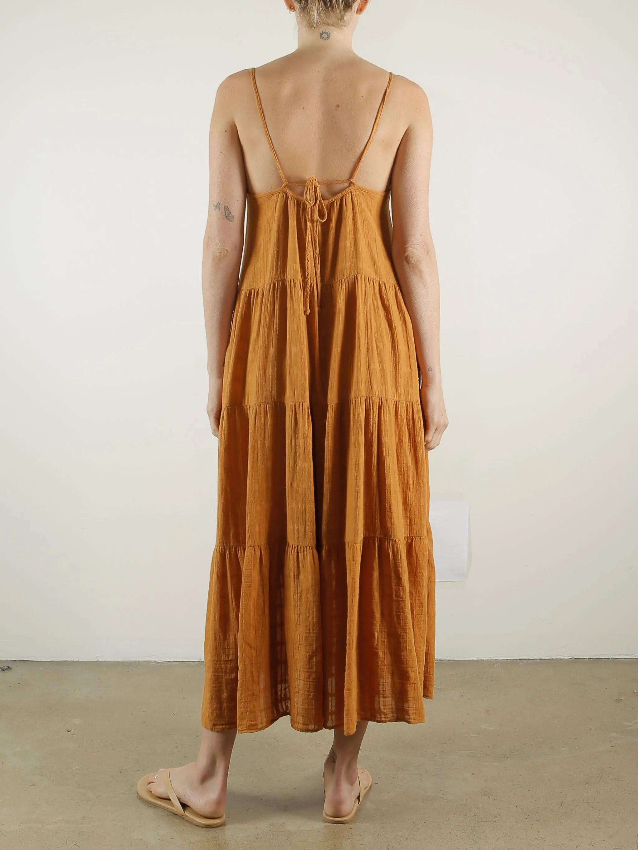 Sunny Maxi Dress in Gossamer Check - Cardamom *Final Sale*