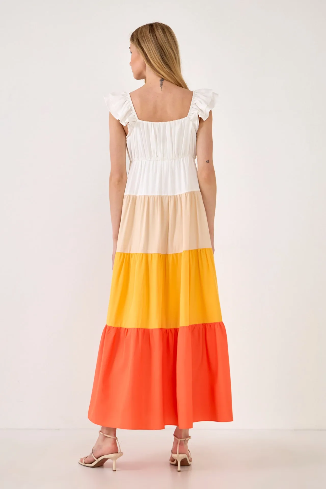 Sunset Colorblock Maxi Dress