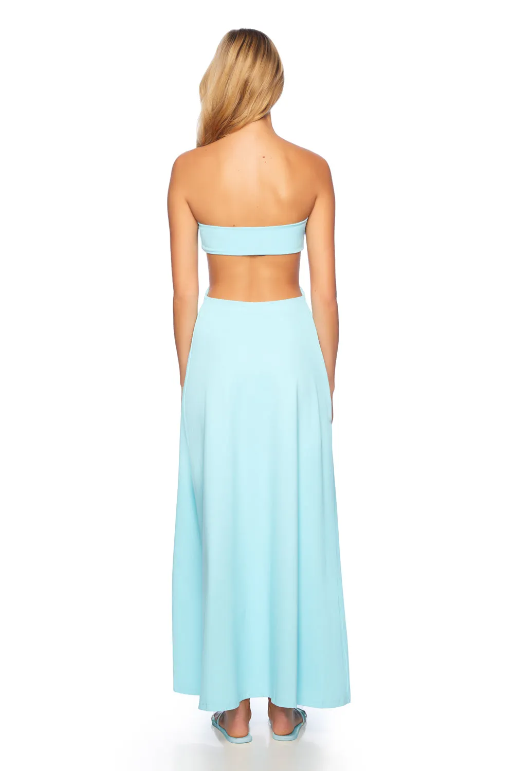 u wire cut out maxi dress