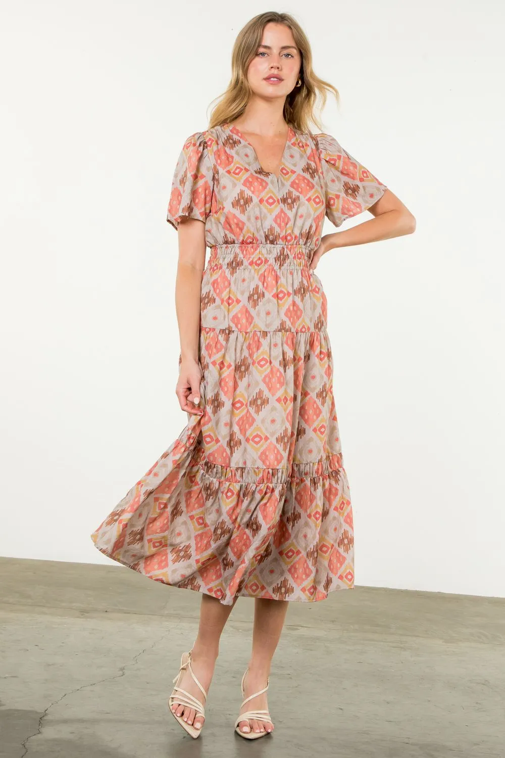 Vineyard Charm Midi Dress